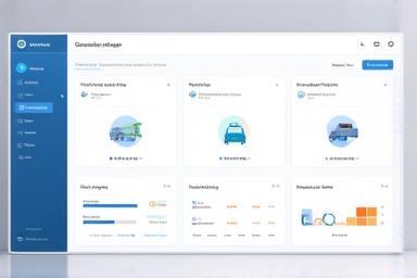 Dashboard interface for fleet compliance management.